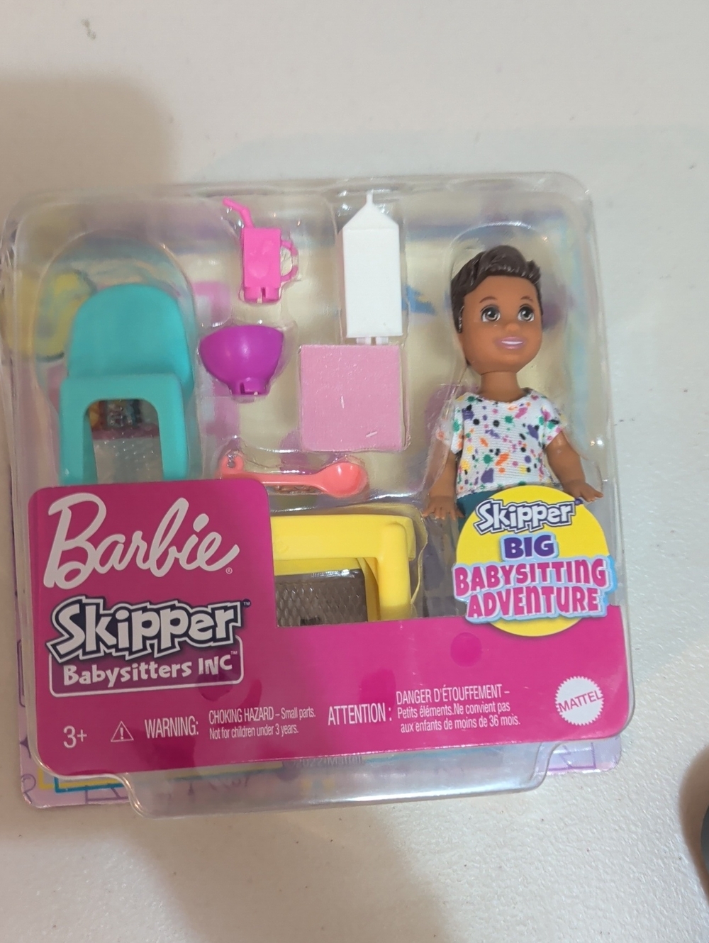 Barbie Skipper Babysitters Inc. Doll with Teal Chair and Pink Accessories